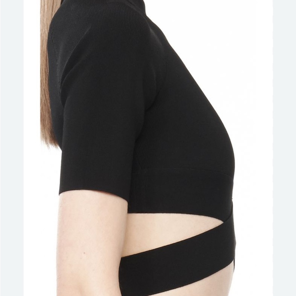 T by Alexander Wang Black Cut-Out Top